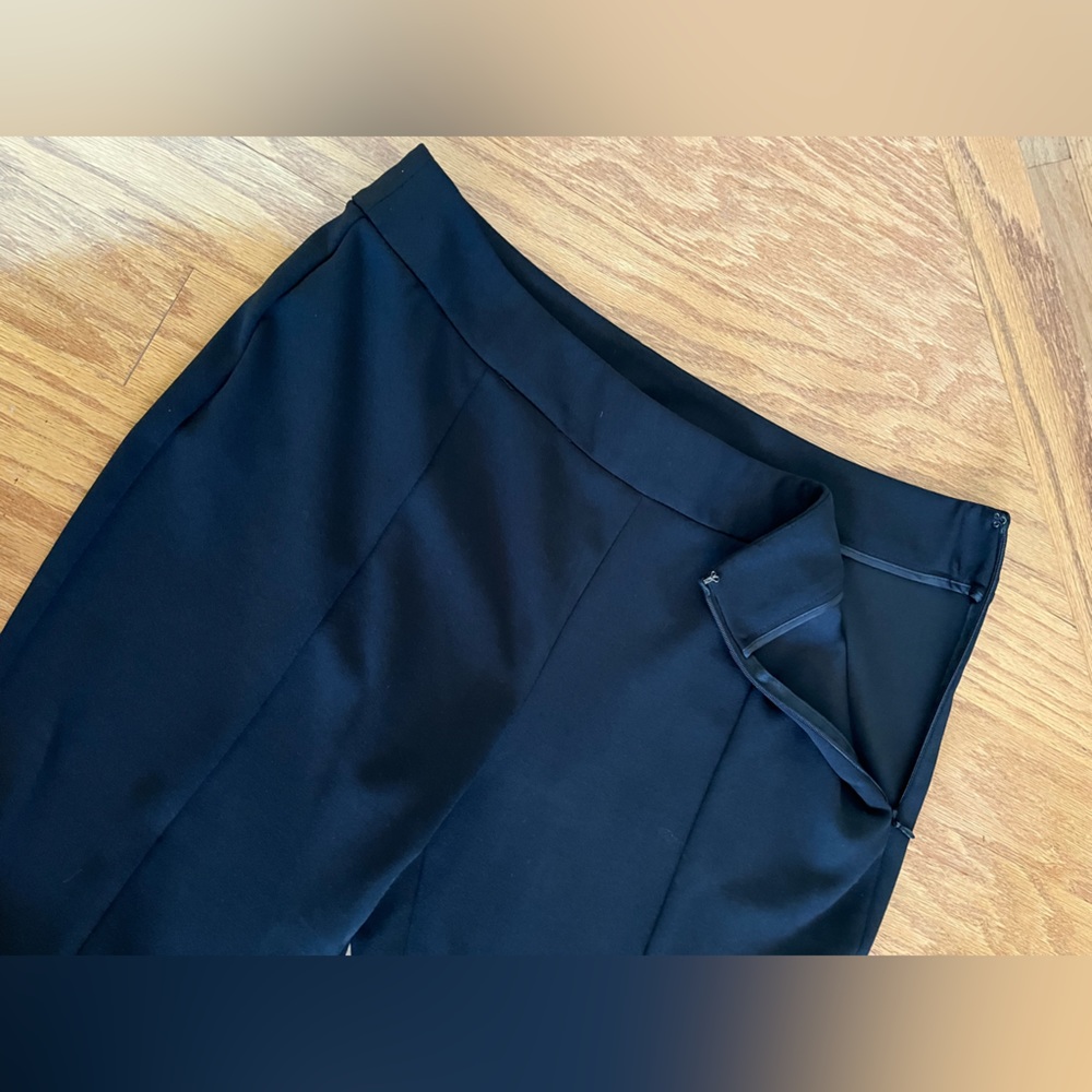 NWOT INC International Concepts-Black Wide Leg Pants with Split Hem. Size 12. - Picture 4 of 9